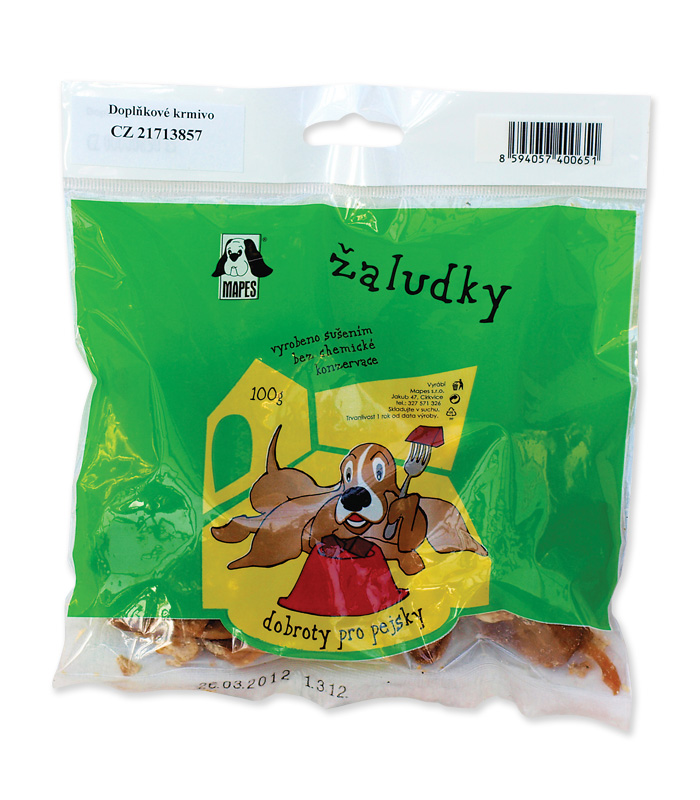 Žaludky, Pro psy – mapes.cz