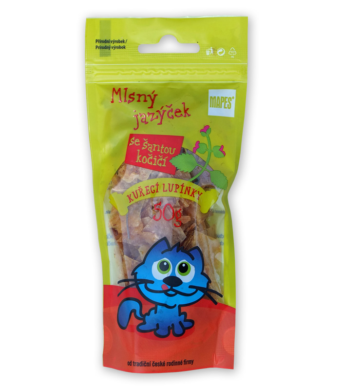 Kuřecí lupínky se šantou kočičí, Pro kočky – mapes.cz